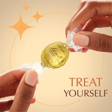 Lindt LINDOR White Chocolate Truffles, 60 Count Treat