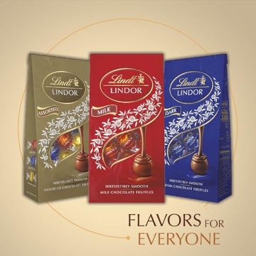 Lindt LINDOR White Chocolate Truffles, 60 Count Treat