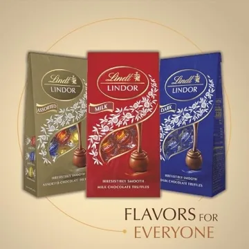 Lindt LINDOR White Chocolate Truffles, 60 Count Treat