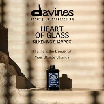 Davines Heart of Glass Silkening Shampoo for Blonde Care, 3.04 fl. oz. (Pack of 1)