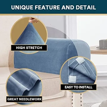 Velvet Armrest Covers for Chairs and Sofas - Stylish Protection