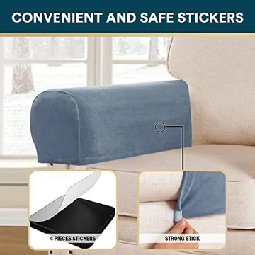 Velvet Armrest Covers for Chairs and Sofas - Stylish Protection
