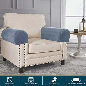 Velvet Armrest Covers for Chairs and Sofas - Stylish Protection