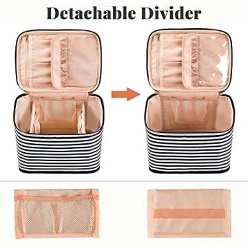 OCHEAL Travel Makeup Bag, Cosmetic Bags for Women Makeup Case Organizer Large Capacity Travel Toilet...