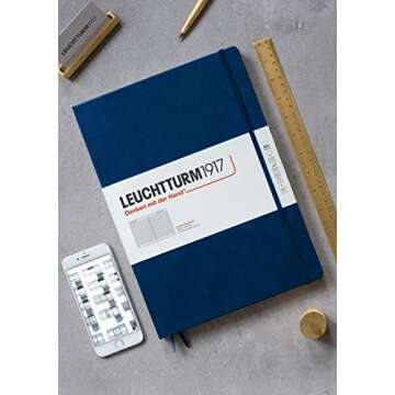 LEUCHTTURM1917 - Notebook Hardcover Master Classic A4+ - 235 Numbered Pages for Writing and Journali...