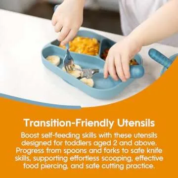 NumNum Toddler Utensils Set - Safe & Ergonomic Kids Silverware