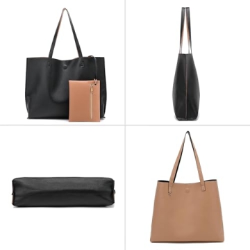 Stylish Scarleton Leather Tote Bag - Reversible & Chic