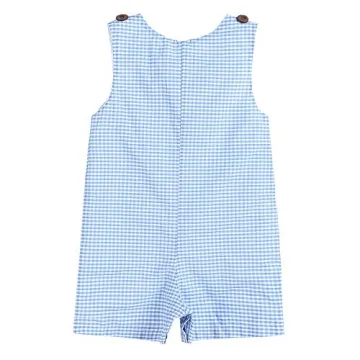 Lil Cactus Baby Boys Applique Shortall Overalls Romper