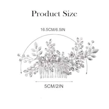 Elegant Rhinestone Wedding Hair Comb for Bridesmaids