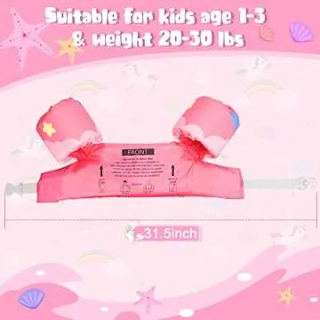 Toddler Swim Vest for Safe Water Enjoyment 1-3 Years