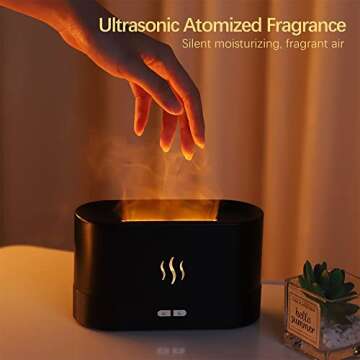 InFanso Essential Oil Diffuser BDQ701 with Flame Effect