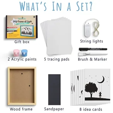 ROMI'S WAY DIY Frame Night Light Craft Kit for Kids