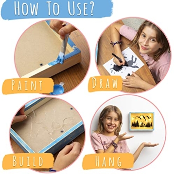 ROMI'S WAY DIY Frame Night Light Craft Kit for Kids