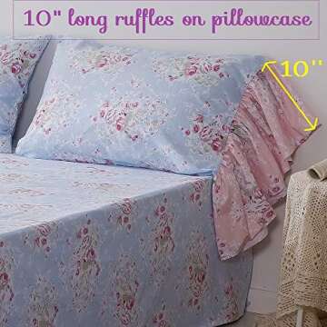 Luxury QSH 100% Cotton Queen Sheets for Ultimate Comfort