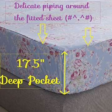 Luxury QSH 100% Cotton Queen Sheets for Ultimate Comfort