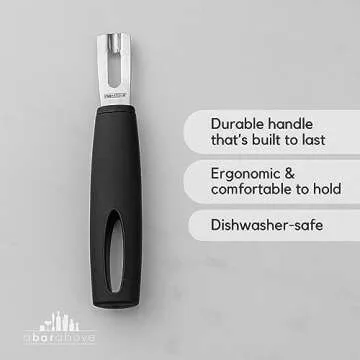 A Bar Above Premium Quality Channel Knife, Stainless Steel Bar Tool, Garnish for Cocktail Mixers, Le...