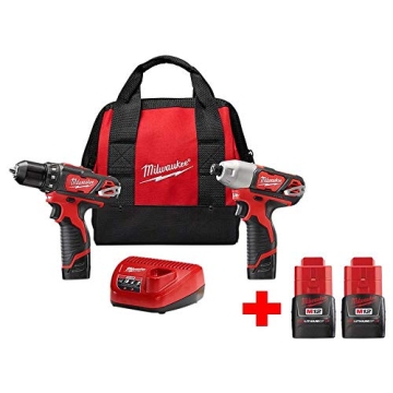 Milwaukee M12 12-Volt Lithium-Ion Cordless Drill Impact Driver Combo Kit