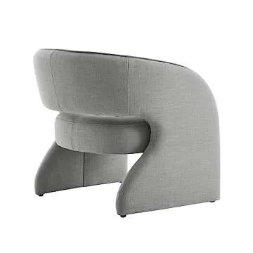 KISLOT Modern Accent Chair Elegant and Cozy Armchair for Living Room Bedroom Office, 34''W, Grey
