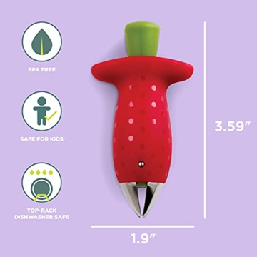 Strawberry Huller Chef'n Original Stem Gem Red/Green