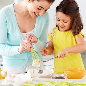 HOTEC Silicone Whisks Set Non-Slip Heat-Resistant Kitchen Tools