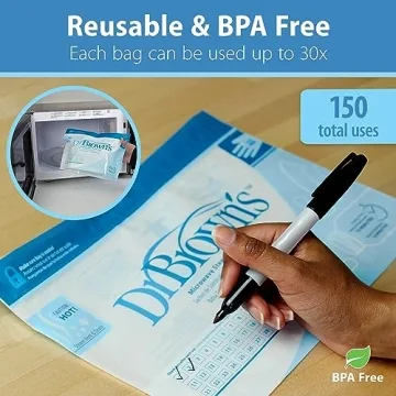 Dr. Brown's Microwave Sterilizer Bags for Safe Baby Care