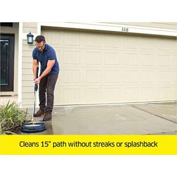 Karcher 15-Inch Pressure Washer Surface Cleaner Attachment