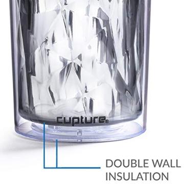 Cupture Crystal Click & Seal Shake Tumbler Cup for Hot or Cold Drinks - 22 oz (Pink Rose)