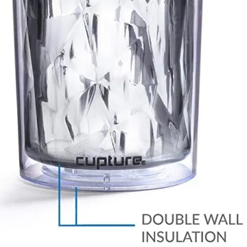 Cupture Crystal Click & Seal Shake Tumbler Cup for Hot or Cold Drinks - 22 oz (Pink Rose)