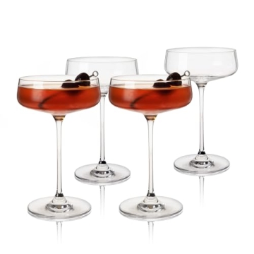 Viski Reserve Julien Coupe Martini Glass Set 4