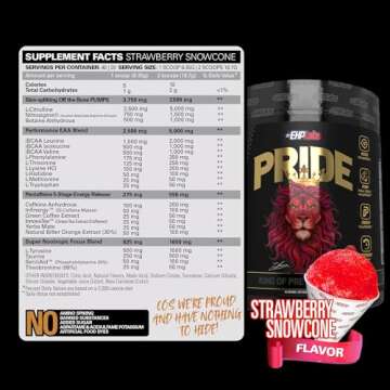 EHP Labs Pride Pre Workout Powder Energy Supplement - Sugar Free Preworkout for Men & Women, Energy ...