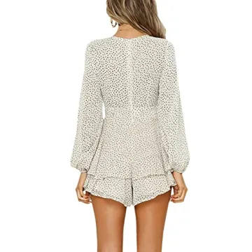AIMCOO Women's Polka Dot Romper for Summer Style