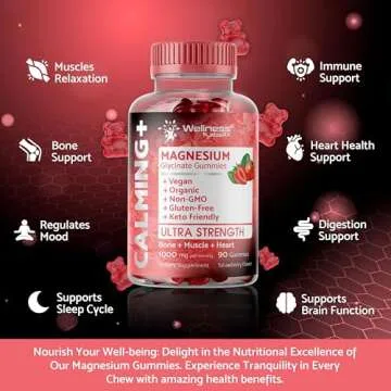 Premium Magnesium Glycinate Gummies for Relaxation and Vitality