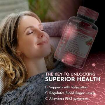 Premium Magnesium Glycinate Gummies for Relaxation and Vitality