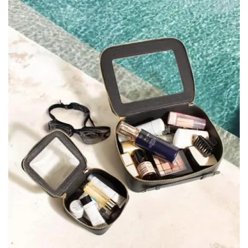 LETGO TSA Approved Clear Makeup Bags for Travel Essentials