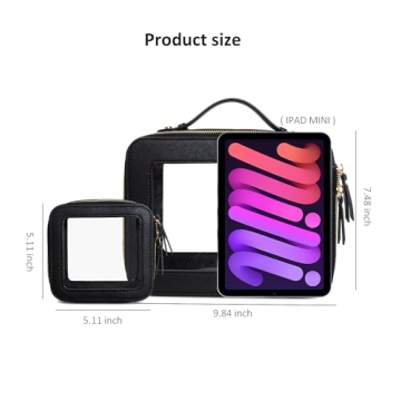 LETGO TSA Approved Clear Makeup Bags for Travel Essentials