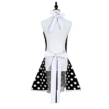 Violet Mist Sweetheart Polka Dot Apron for Women