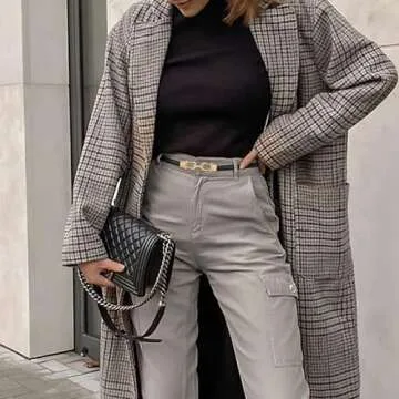 JASGOOD Leather Skinny Women Belt Thin Waist Belts for Dresses up to 37 Inches with Golden Buckle 3 Pack(Black+Brown+White,Waist Size Below 37 Inches)