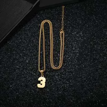 Personalized Number Necklace for Athletes - Unique Gift