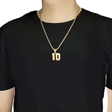 Personalized Number Necklace for Athletes - Unique Gift
