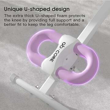 Ab Trainer Core & Abdominal Trainers AB Workout Machine Home Gym Strength Training Waist Cruncher Core Toner Buttocks Shaper with LCD Monitor Violet