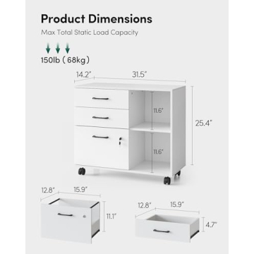 Versatile FEZIBO File Cabinet for Home Office Organization