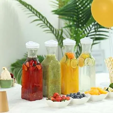 Tomnk 4pcs Juice Containers - Perfect for Mimosa Bars