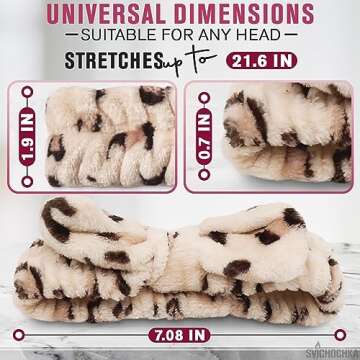 Cheetah Headband - Make Up Head Band for Women - Leopard Headband - Hair Holder for Washing Face - C...