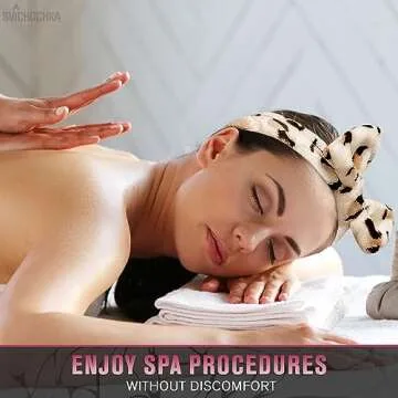 Cheetah Headband - Make Up Head Band for Women - Leopard Headband - Hair Holder for Washing Face - Cheetah Spa Wrap - Skincare Headbands - Soft and Comfortable for Beauty Routine and Skincare Use