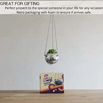 DADO 4" Disco Ball Planter for Indoor Plants