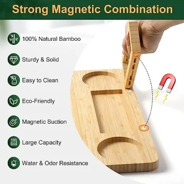 ROCIRLAB Bamboo Charcuterie Board Set for Entertaining