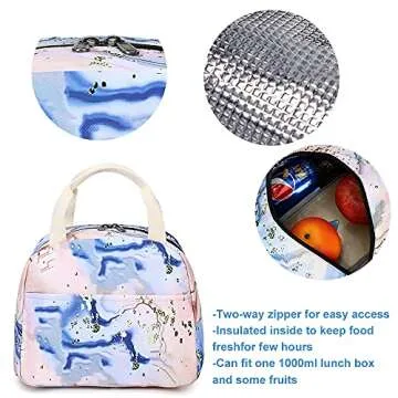 Bluboon Kids School Backpack Set with Lunch Bag Orange