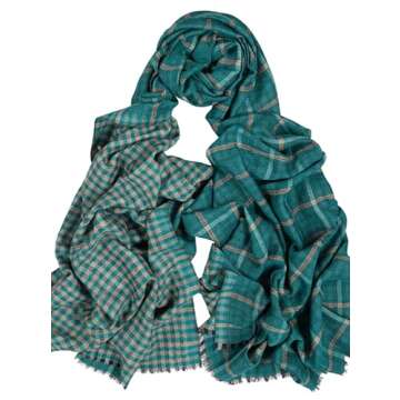 AUZURE Classic Plaid Scarf - Stylish & Warm Accessory