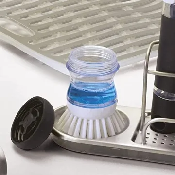 OXO Good Grips Soap Dispensing Palm Brush Storage Set