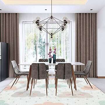 Boho Rug Multicolored Powder pigments Background Selective Focus Area Carpet Patio Hallway Runner Mat Pad Minimalist Home Decor for Living Room Bedroom Indoor Outdoor